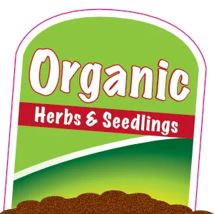 Organic Herbs and Seedlings Plant Tag